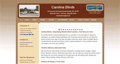 Desktop Screenshot of carolinablinds.com