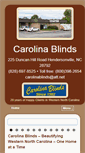 Mobile Screenshot of carolinablinds.com