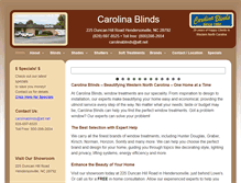 Tablet Screenshot of carolinablinds.com